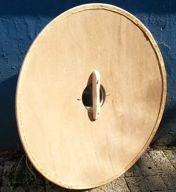 Rundschild, gewölbt in Plankenbauweise 80 cm D. (ohne Buckel)